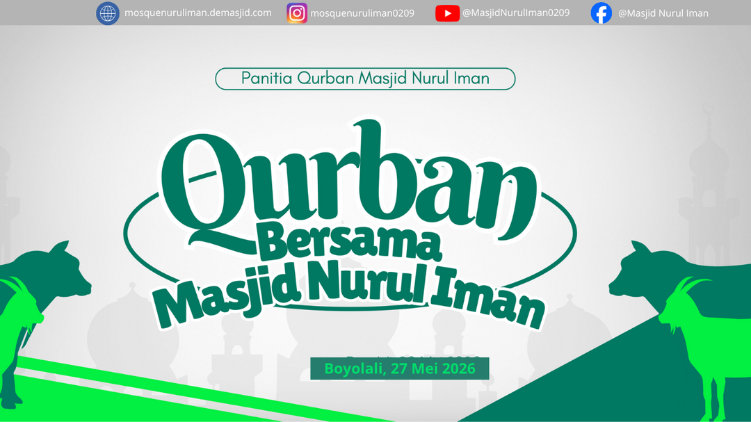 QURBAN BERSAMA MASJID NURUL IMAN SUROWEDANAN 1447 H / 2026 M